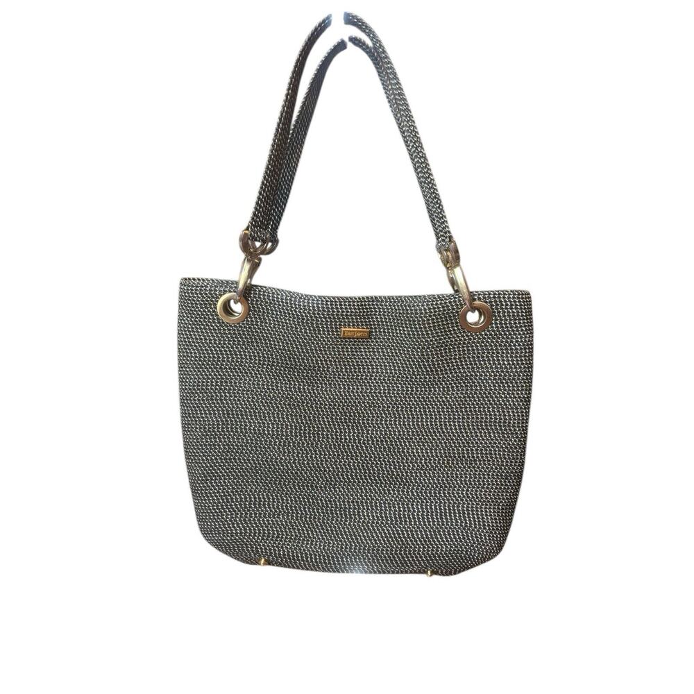 Eric Javits Black and White Shoulder Bag